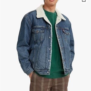 Levi’s Premium Denim Sherpa Jacket (Small)